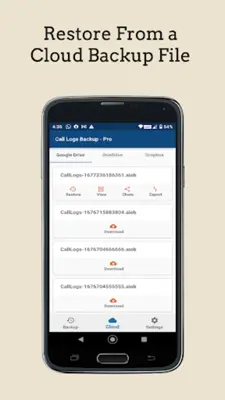 Call Logs Backup android App screenshot 10