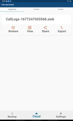 Call Logs Backup android App screenshot 2