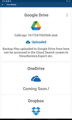 Call Logs Backup android App screenshot 3