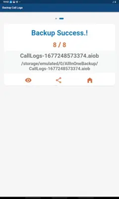 Call Logs Backup android App screenshot 5